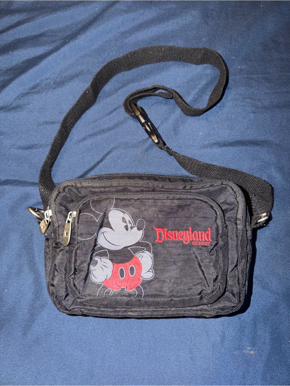 Disneyland Black Mickey Crossbody Bag
